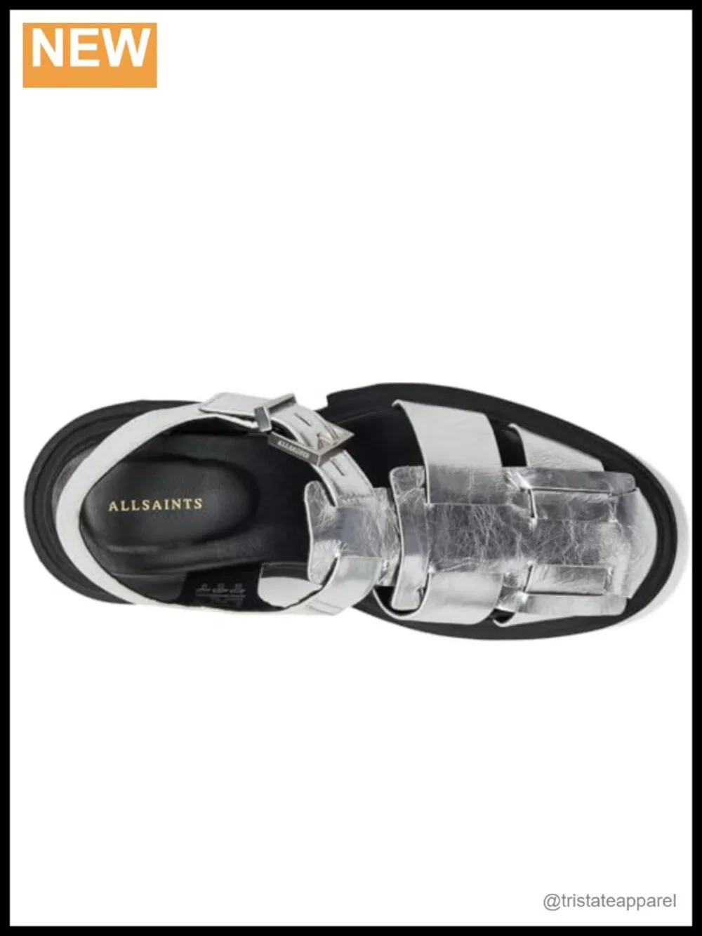Leather Flat Fisherman Slingback Platform Sandals Slip On